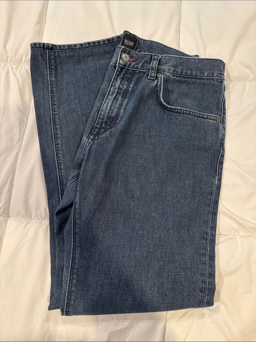 BOSS Blue Straight-Leg Jeans - Maine